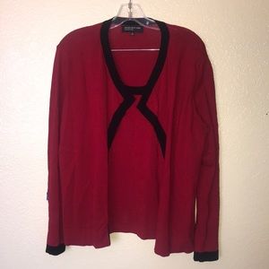 Jones New York collection red sweater